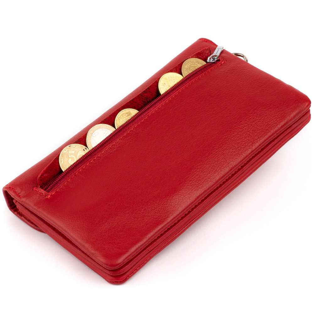 Клатч зі шкіри жіночий ST Leather 19321 Червоний Київ - фото 10