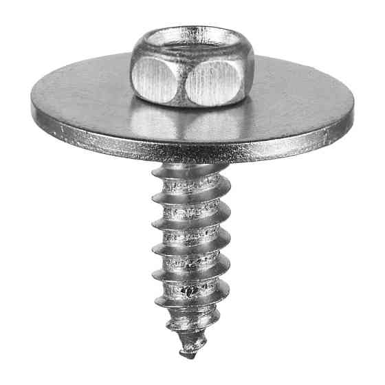 Саморізи, Під ключ із шайбою, Сріблястий, Метал, Розміри (мм): T-22 F-5.5 H1-19. Марка автомобіля: Модель: Київ