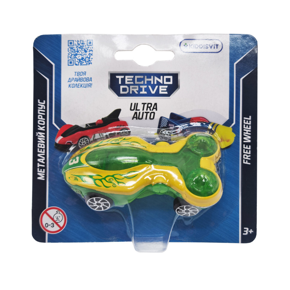 Игровая мини-машинка Ultra Auto TechnoDrive 250321W-4 металлический корпус Винница - изображение 1