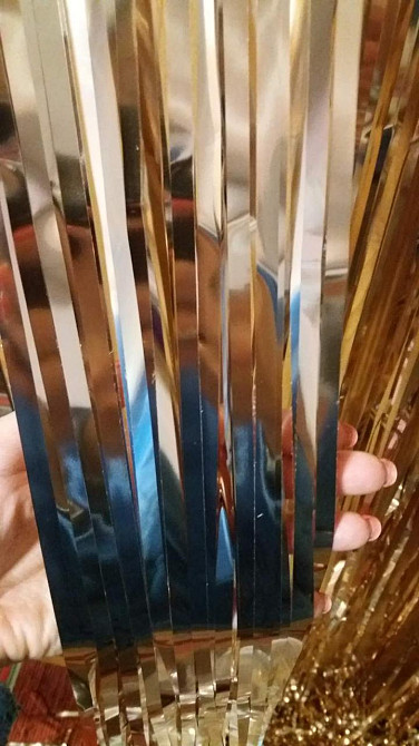 Дождик для фотозоны украшение 245 см на 92 см шампань Киев - изображение 6