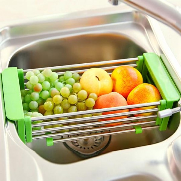 Багатофункціональна Складна Кухонна Полиця Kitchen Drain Shelf Rack V3041 Суми - фото 5