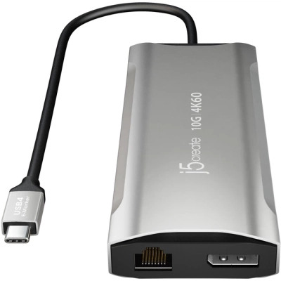 Концентратор J5create USB-C 9-in-1 2xUSB 3.2 + 2xUSB-C PD + 2xHDMI 4K + DisplayPort + SD/TF + RJ45 1000Mbps gray (JCD397-N) Винница - изображение 7