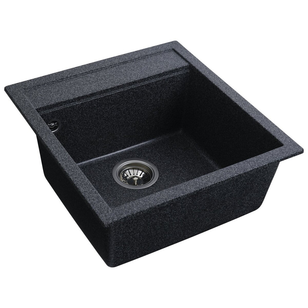 VALESO Комплект «Мийка FIESTA (графіт) + сифон + змішувач (графіт)» Київ - фото 3