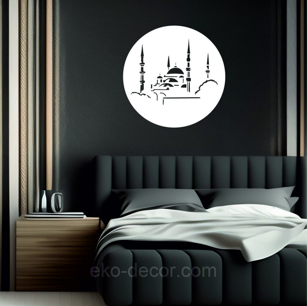 Декоративное настенное Панно «Ислам» Декор на стену 50*50 см, Белый Киев - изображение 2