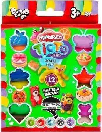 Дитяче тісто для ліплення Master Do 7521DT, 12 кольорів Вінниця
