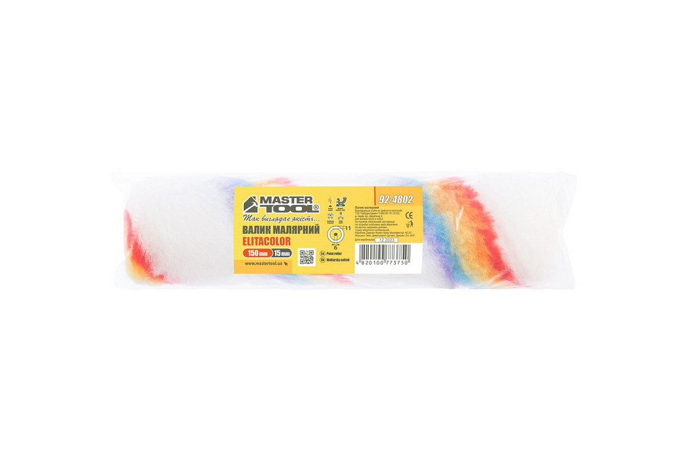 Валик малярський MASTERTOOL Elitacolor 15/150/11 мм Ø 6 мм 92-4802 Коломыя - изображение 3