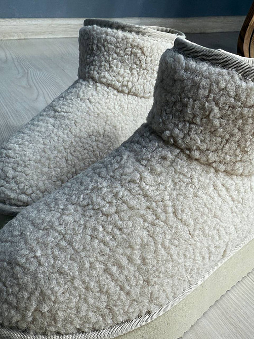 Уггі жіночі Itts 1707-3 з хутром тедді на платформі молочні, 37, 23,5 см Київ - фото 8