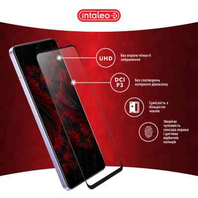 Стекло защитное Intaleo Full Glue Oppo A80 Black (1283126598777) Винница