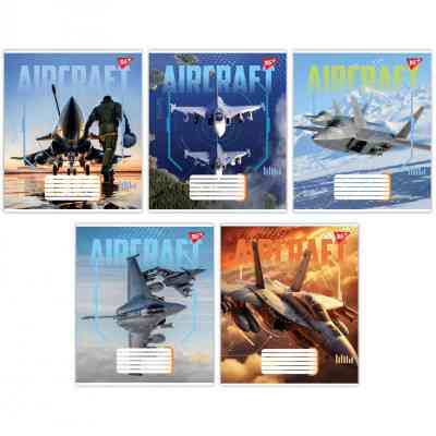 Тетрадь Yes Aircraft 36 листов клетка (767057) Винница