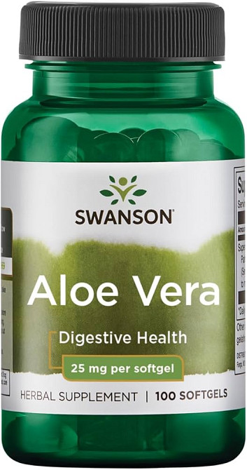 Aloe Vera, 25 mg, 100 Softgels Луцьк - фото 1