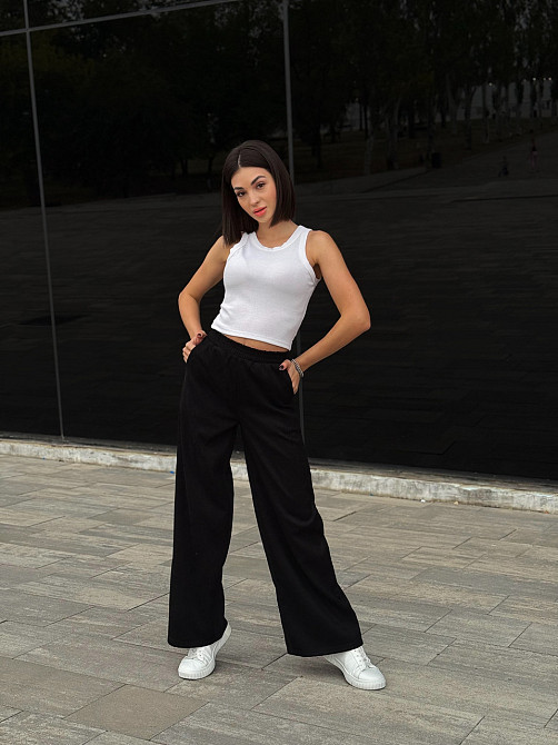 Женские вельветовый штаны палаццо 