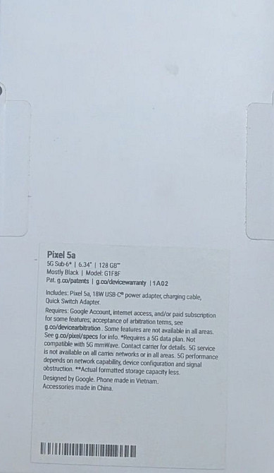 Смартфон Google Pixel 5a5G - 6/128 GB -Mostly Black Київ - фото 7