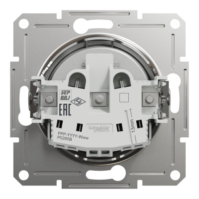 Розетка Schneider Electric ASFORA без заземлення алюм. (EPH3000161) Вінниця - фото 8