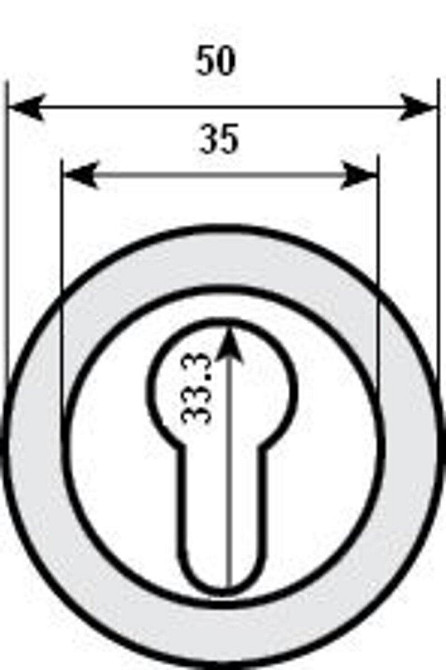 Накладка RY-52 мат хром кл Forina, Novella, Stella, Nika, Giza, Lira, Milla, Alice, Ice RDA Киев - изображение 3