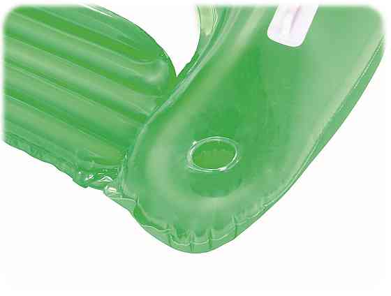Кресло надувное с ручками и держателями для напитков Bestway 43118 зеленое, 152 x 99 см Киев