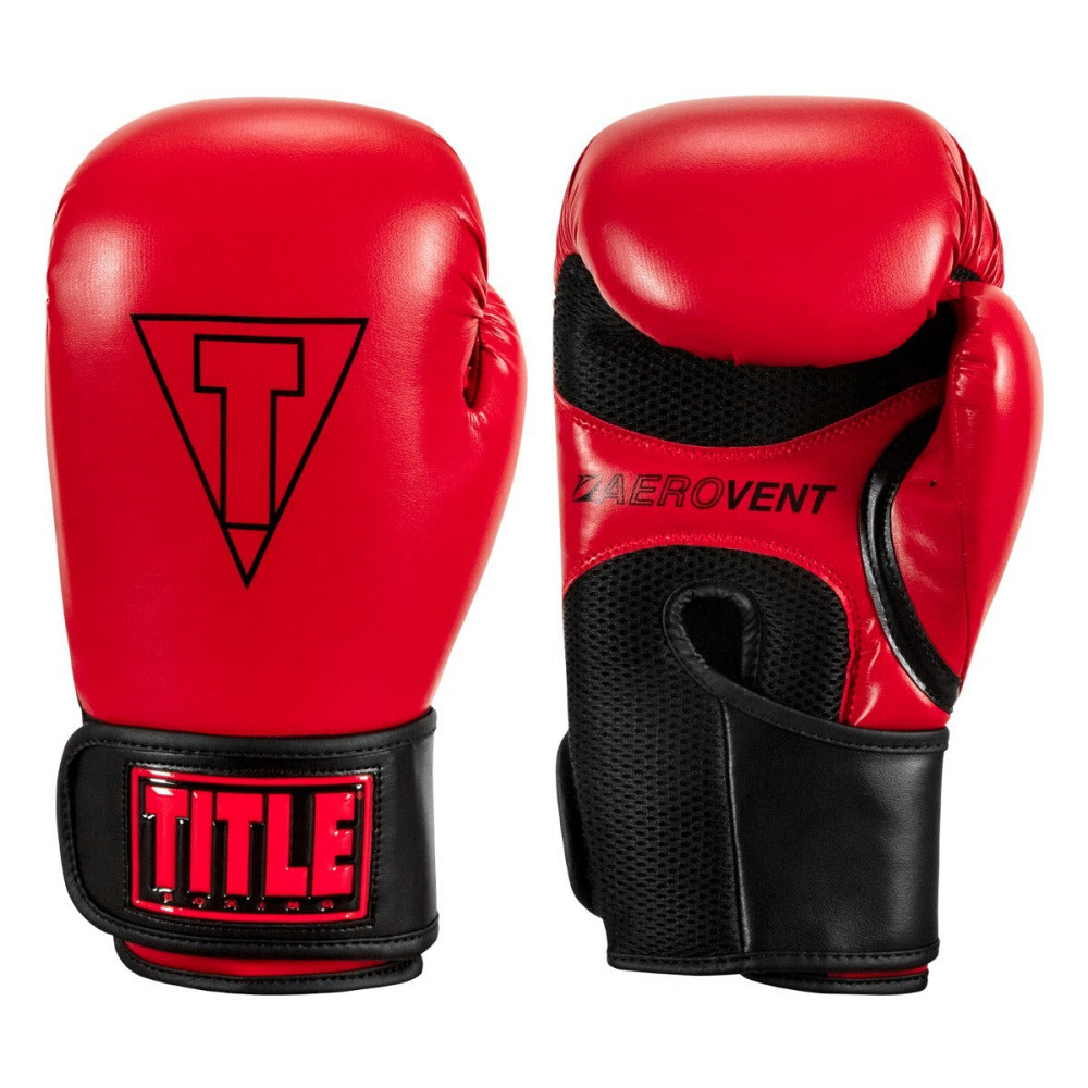 Боксерські рукавиці TITLE Boxing Vegan Gloves Red/Black 8 oz (капа в комплекті) Кам'янське - фото 5