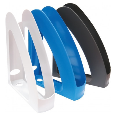 Лоток для паперів Economix вертикальний з передньою стінкою Райдуга пластик, чорний (E80531) Вінниця - фото 1