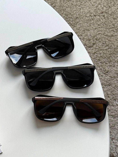 Чоловічі сонцезахисні окуляри Porsche Design з пластиковою оправою на середнє обличчя Київ - фото 3