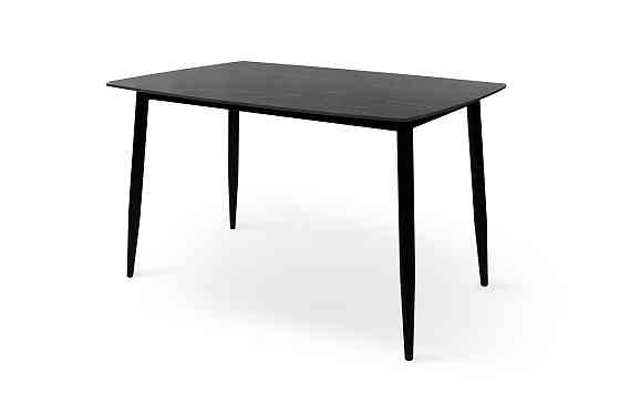 Стіл КИПАРИС 120*80, чорний/ чорний мармур Київ