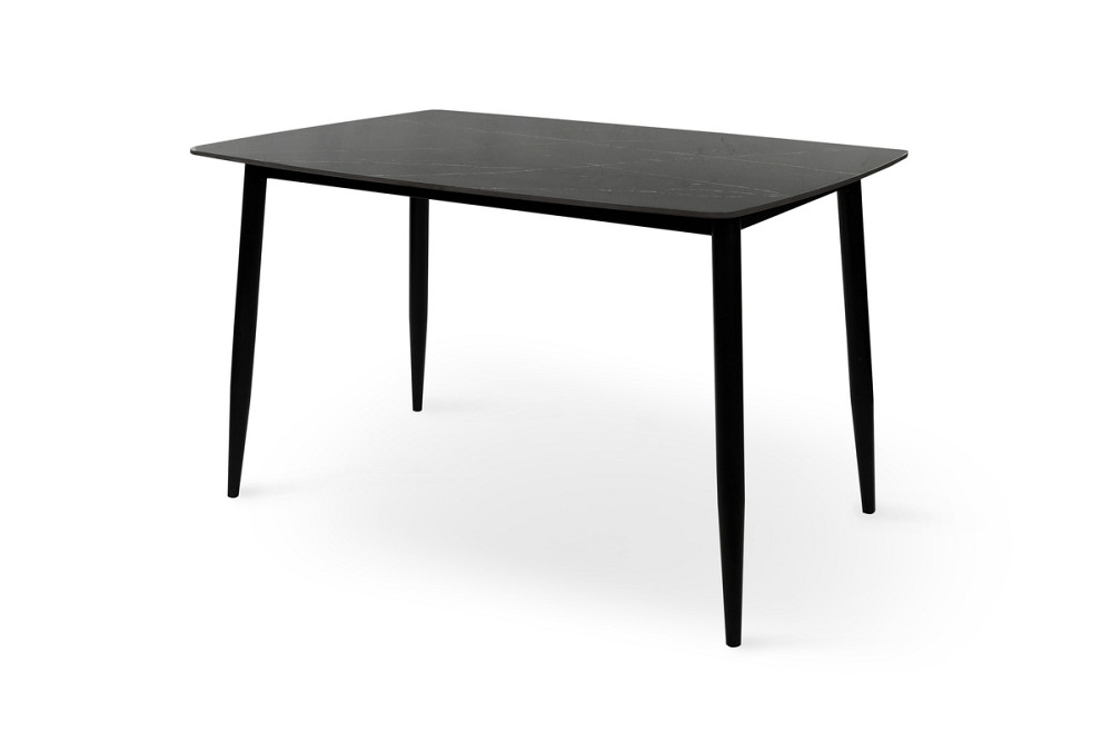Стіл КИПАРИС 120*80, чорний/ чорний мармур Київ - фото 5