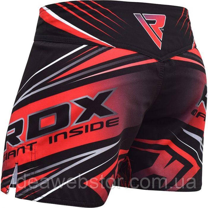 Шорти MMA RDX R8 Red L червоні бойцеві шорти для ММА тренувань і єдиноборств з еластичною тканиною та свободою рухів Київ - фото 16
