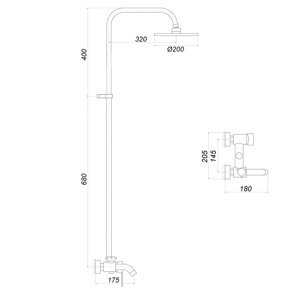 Душова система Globus Lux ALPEN SBT1-0002 Київ - фото 5
