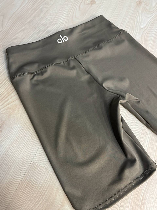 Шорты женские Black Cyclone 2683-2695 велосипедки дайвинг с широким поясом и надписью clo бежевые, бежевый, 4XL Киев - изображение 7