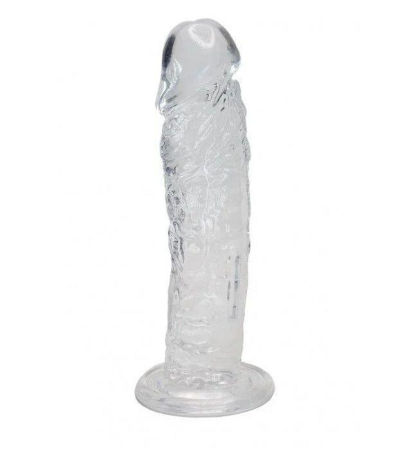 Прозорий фалоімітатор Alive Jelly Dildo Empire, ТПЕ, присоска, діаметр 4,3см, довжина 19,3см Sex Aura Київ - фото 2