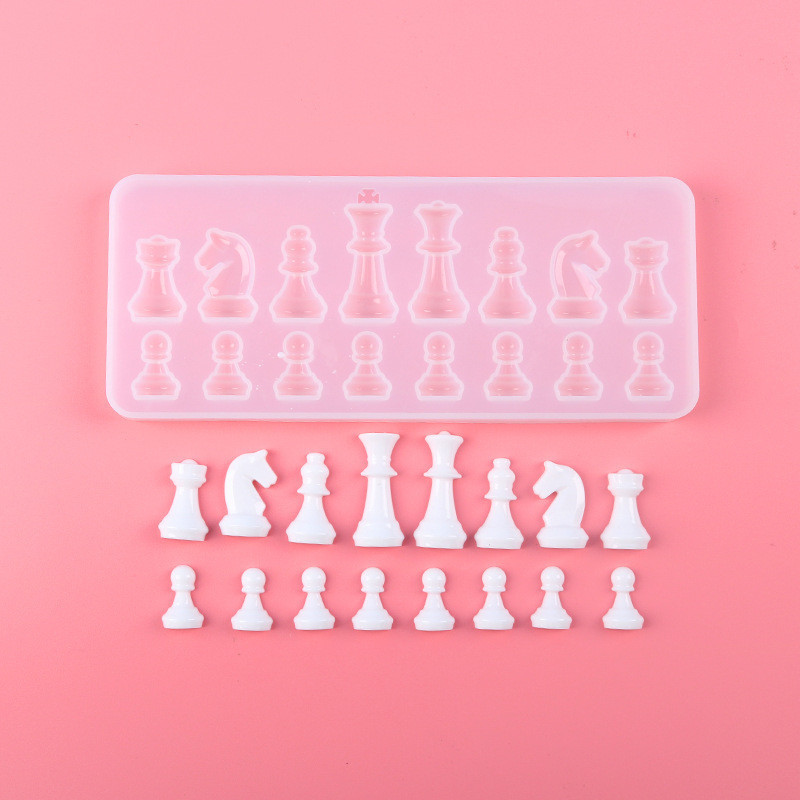 Молд силиконовый Шахматы 224 на 85 мм серый Киев - изображение 6