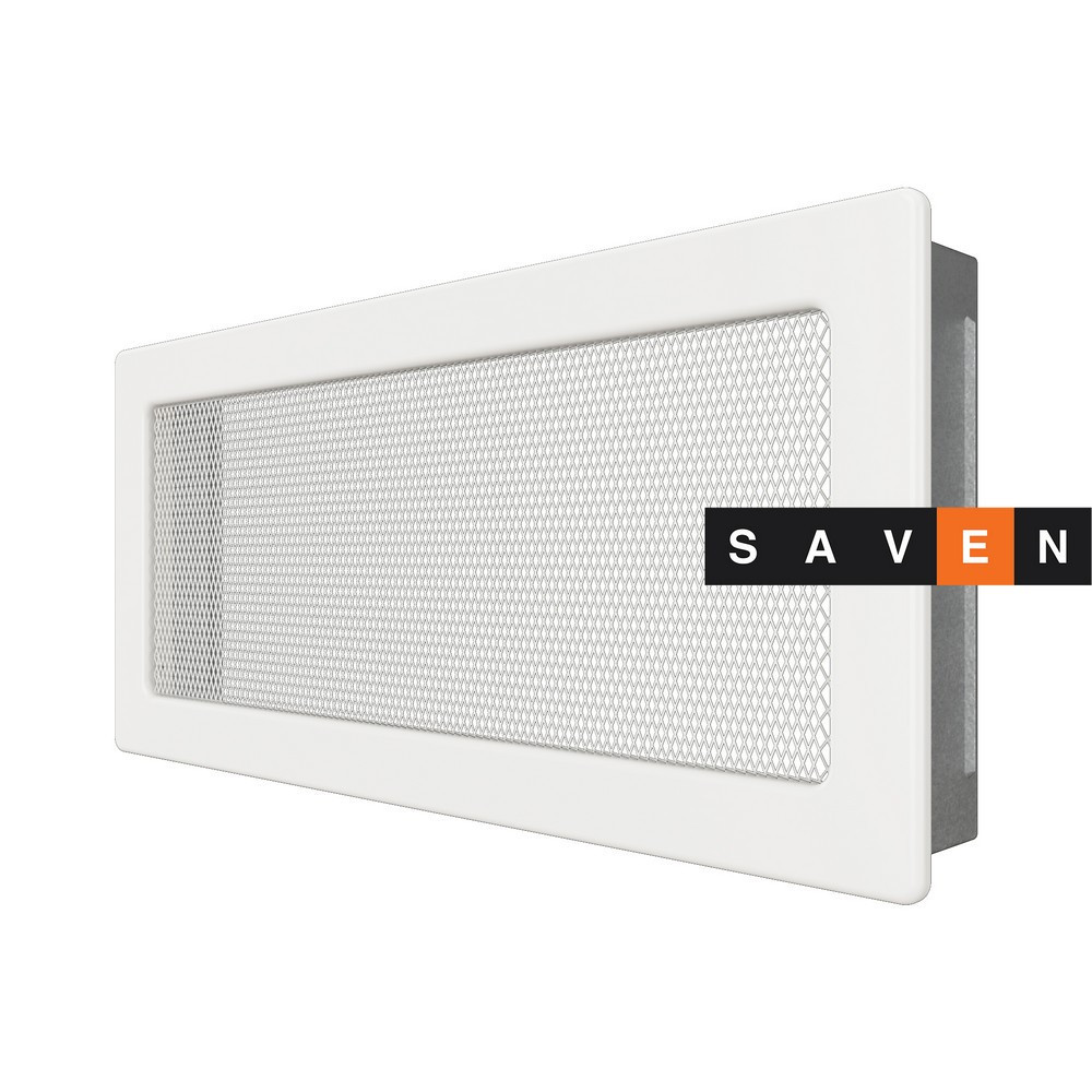 Вентиляційна решітка для каміна SAVEN 17х37 біла Львів - фото 2