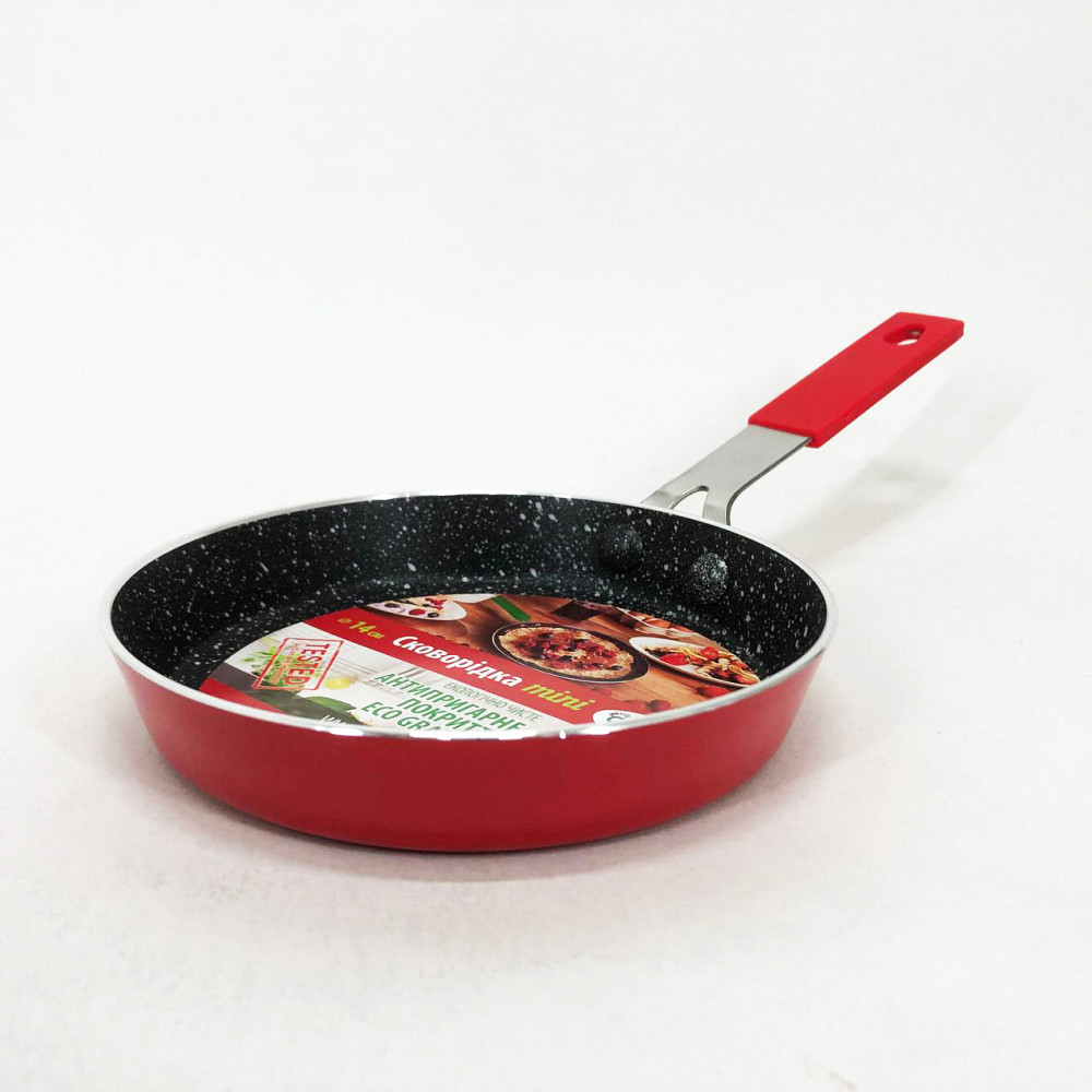 Нова алюмінієва сковорода Con, Сковорода якісна зручна на кухню з алюмінієвим шаром KU-66 Івано-Франківськ - фото 4