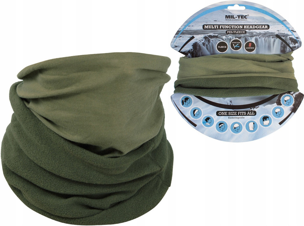 Универсальный Тактический Бафф (Шарф) из флиса многофункциональный Mil-Tec от Sturm (12217001) Olive Нововолынск - изображение 1
