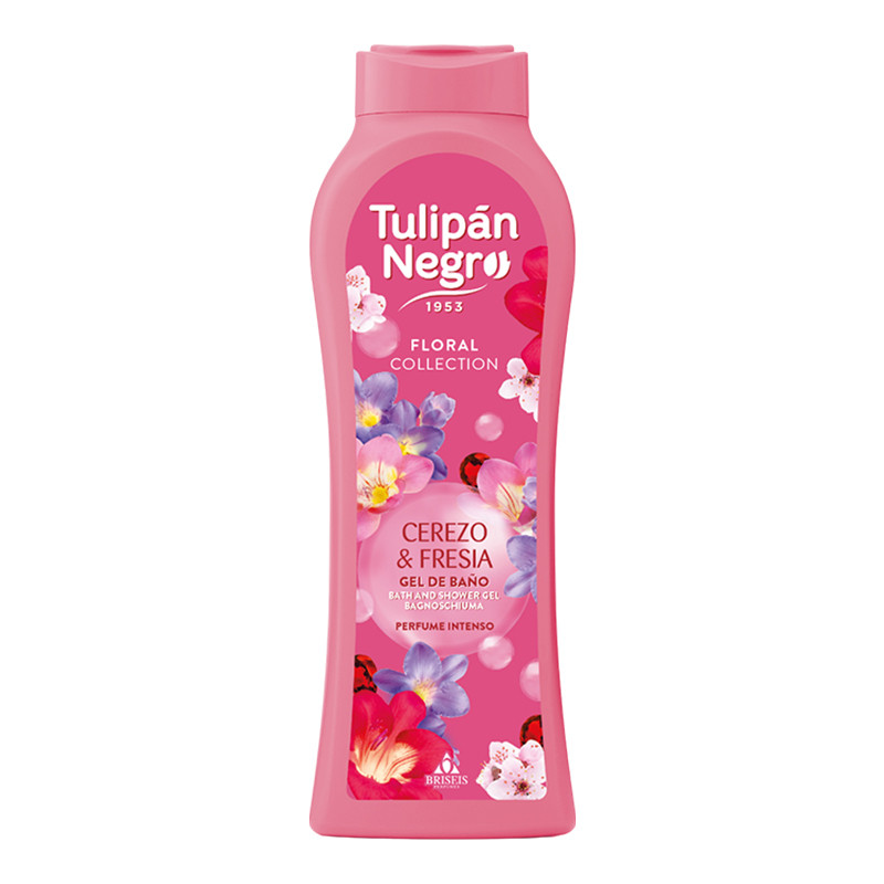 Гель для душа парфюмированный Floral Вишня и фрезия Tulipan Negro 650 мл Киев - изображение 1