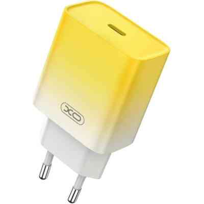 Зарядное устройство XO CE18 PD30W USB-C Yellow (XO-CE18-YEL) Винница