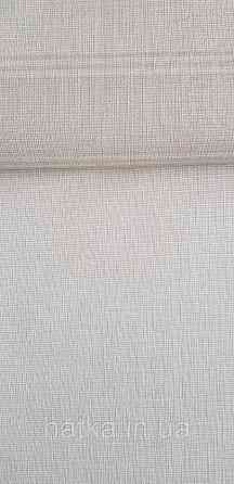 Шпалери вінілові на флізеліні A.S.Creation UNITA 1.06x10 однотонні під тканину тонка смужка роріжка матові сіро-бежеві Київ