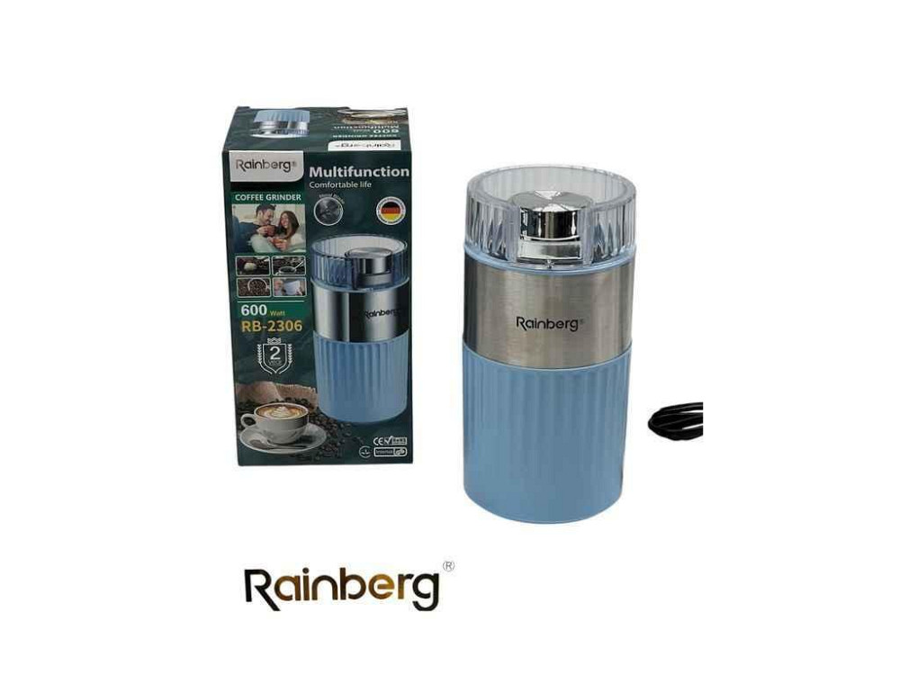 Кавомолка 600Вт RB-2306 блакитний ТМ RAINBERG Київ - фото 1