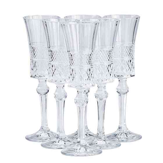 TS Kitchen Келихи для шампанського на високій ніжці 6 штук по 145 мл HP51B Київ