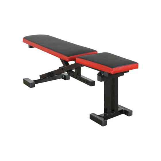 Скамья регулируемая с отрицательным углом та фиксаторам для ног Стойки, скамьи для жима и приседаний без стоек Киев