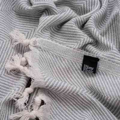 Плед Ardesto Summer 100% бавовна, сірий 210х230 см (ART0922SG) Вінниця