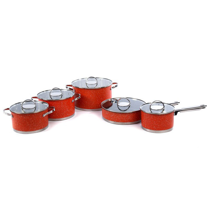 Хороші каструлі, Набір високих каструль, Каструлі посуд для електричних плит, Набір каструль зі сталі JP-48 Івано-Франківськ - фото 2