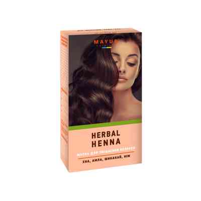 Хна Mayur натуральна Безбарвна з травами 25 г (4820230950564) Вінниця