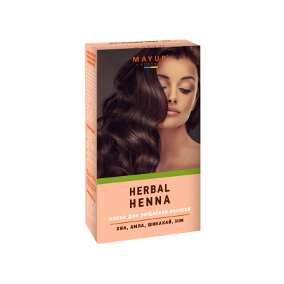 Хна Mayur натуральна Безбарвна з травами 25 г (4820230950564) Вінниця - фото 1