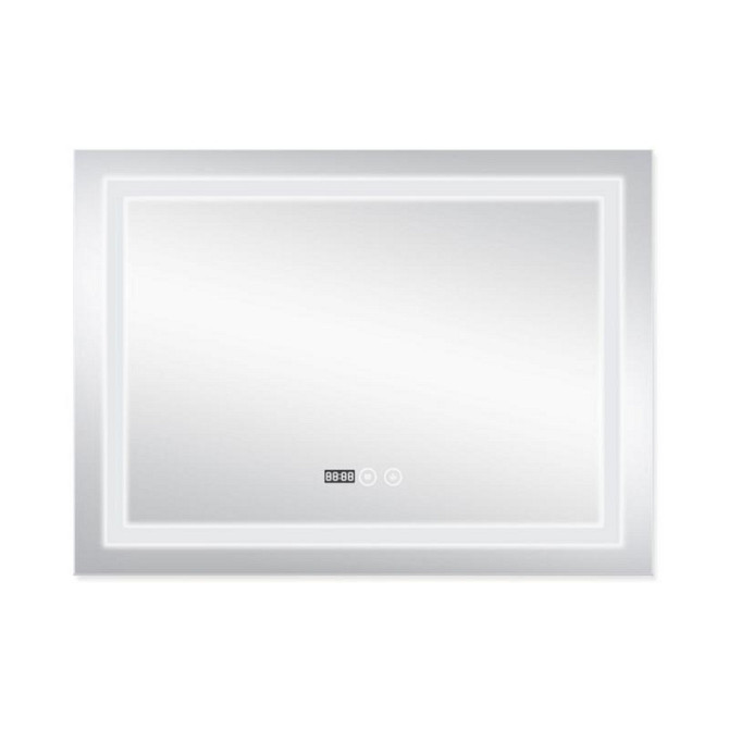 Дзеркало прямокутне сенсорне для ванни Qtap Mideya (MI1) 800х600 з LED-підсвіткою Touch, з антизапотіванням Харків - фото 3