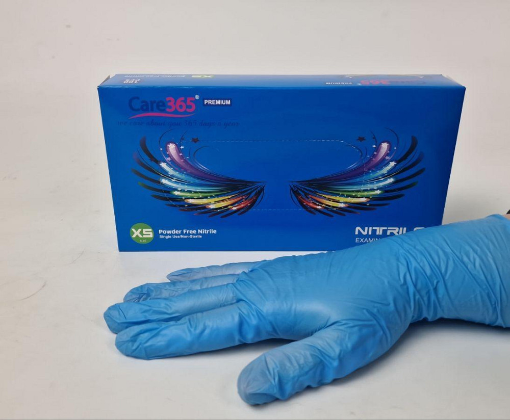 Рукавиці Нітрил Синій (100 шт.) SX "CARE 365" (1 пачка) Харків - фото 1
