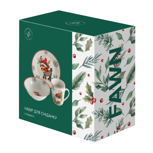 Набір посуду дит. LIMITED EDITION NY FAWN /НАБІР/3 пр.(тар., сал.,чашка) в уп. Житомир - фото 2