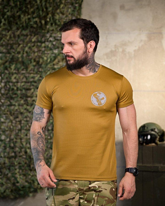 Тактическая потоотводящая футболка battle coyot ПП4648 Одесса - изображение 7