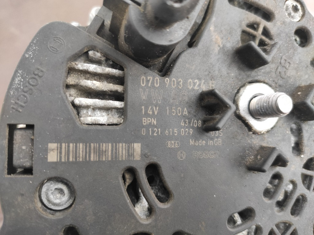 Генератор Volkswagen T5 2.5 tdi 2003-2009 (070903024F) Ковель - изображение 3