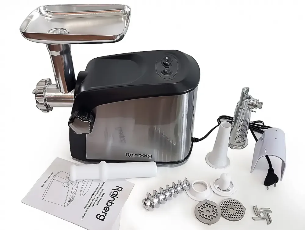Мясорубка Rainberg RB-673 3800W электрическая с реверсом + соковыжималка Коломия - фото 3
