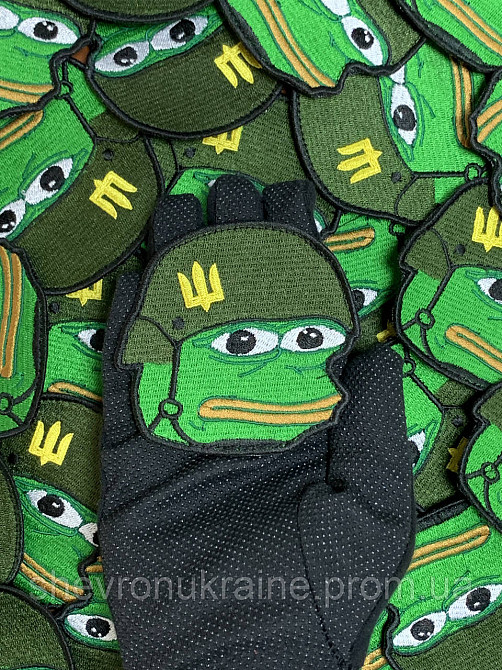 Шеврон Пепе ВСУ (Форма контурная. На липучке) Размер 8x8см Киев - изображение 7