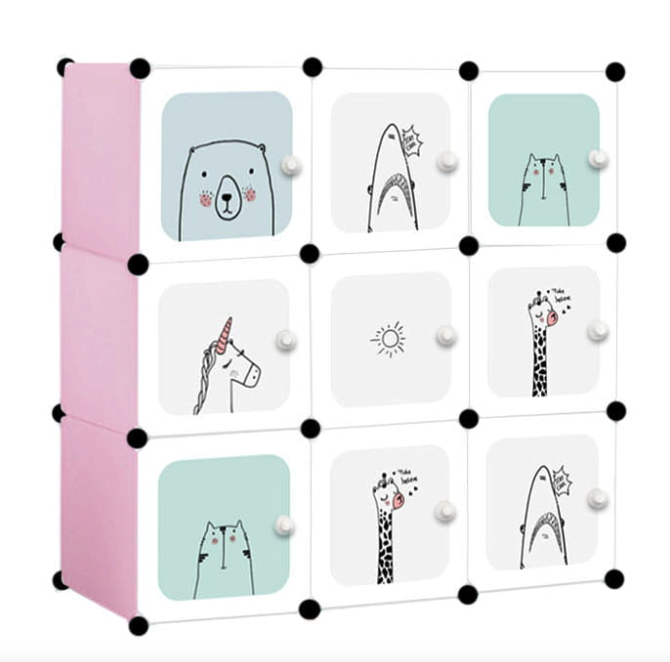 Модульна шафа-органайзер Leobert Kids для дитячих іграшок рожевий Київ - фото 1